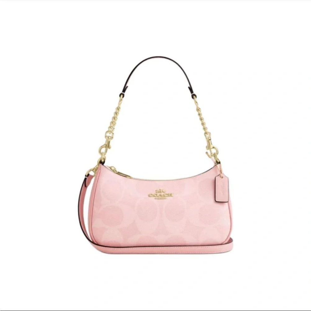 ‼️last 1‼️NWT！COACH TERI SHOULDER BAG IN SIGNATURE CANVAS（COACH CAL51） - Picture 4 of 9